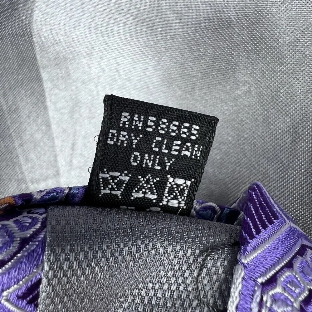 John W. Nordstrom Men’s Repp Tie Silk Necktie Purple Medallion‎ Geometric Gifts